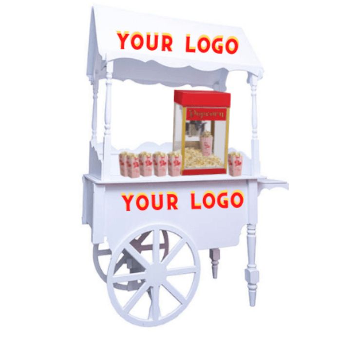 Vintage traditional popcorn cart